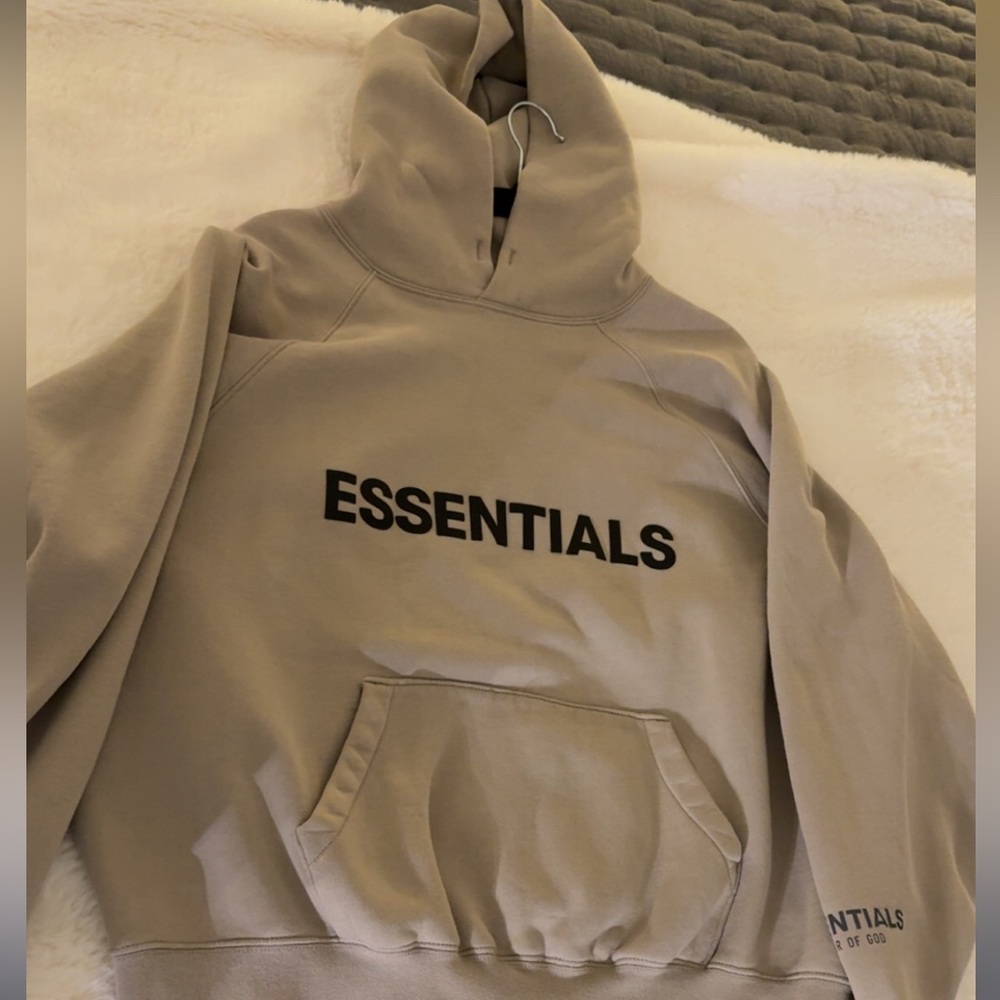Essentials Tan Unisex Hoodie